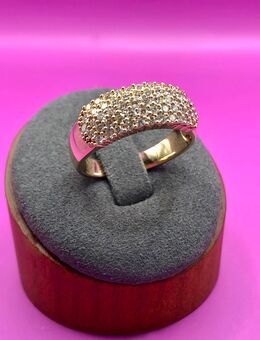 Ring 585/14K mit 59 lupenreinen Brillanten (ca.1 Carat) und Schmuckkarte Größe 59 - Philippsburg