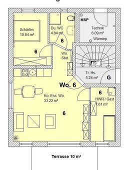 EG Wohnung (Whg. 6) 2 1/2-Zimmer mit Terrasse und Garten in Burgau? Können wir Ihnen bieten! - KfW 40 in ruhiger, zentraler Wohnlage - Burgau
