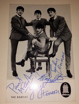 The Beatles Original-Autogrammkarte - Frankfurt (Main)