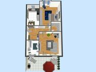 modernisierte 2-Raum-Wohnung mit großer Dachterrasse in zentraler und ruhiger Lage - Zella-Mehlis