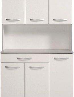 Parisot Buffet Spoon 1, Küchenbuffet, viel Stauraum, 6 Türen (1-St., B/H/T ca. 100x185x40) Schublade, Arbeitsfläche und Regale, ohne Elektrogeräte