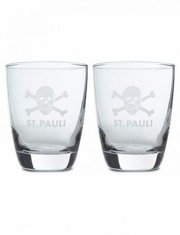 FC St. Pauli Glas FC St. Pauli Glas FC St. Pauli 2er Set Totenkopf