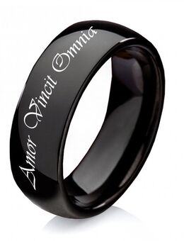 Herrenring Wolframring HW108 Beschichtung schwarz - Aholming