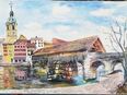 Original Oelgemälde von Willi Ingold, Ansicht OLTEN Altstadt, von 1968 in 8810