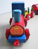 Heros-Holz-Zug,Western Germany,Alt,Bunt,ca. 54 cm kpl. in 52441