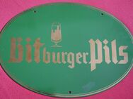 Emailschild , Bierwerbung , Bitburger Pils , Größe 40cm x 28cm - Görlitz