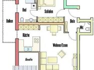 Design trifft Komfort - Dachgeschoss mit Dachterrasse und zweitem Balkon - Ebenweiler