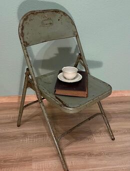 Klappstuhl, antik , 1930/40er ,Industrie Design, Patina, Loft, Dekoration - Gundelsheim Zentrum