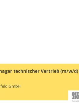 Projekt Manager technischer Vertrieb (m/w/d) - Bielefeld