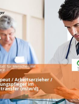 Ergotherapeut / Arbeitserzieher / Heilerziehungspfleger im Werkstatttransfer (m/w/d) - Ingelfingen