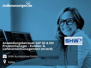 Anwendungsbetreuer SAP SD & EDI Prozessmanager - Kunden- & Lieferantenmanagement (m/w/d) - Aalen
