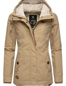 Ragwear Winterjacke Monade Damen Winterparka mit Kapuze und m. Fleece gefüttert