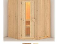 Karibu Sauna Nanna, BxTxH: 151 x 151 x 198 cm, 68 mm, (Set) ohne Ofen