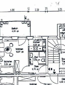 Objekt-Nr.: 11124 - vermietete 1-Zimmer-ETW im DG mit Dusche, Balkon, Abstellraum und Bodenkammer in Plauen - Plauen