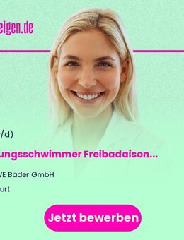 Rettungsschwimmer Freibadaison 2026 (m/w/d) - Erfurt
