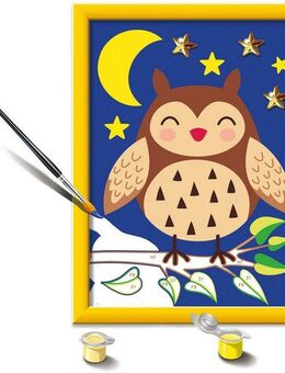 Ravensburger Malen nach Zahlen Niedliche Eule, Made in Europe