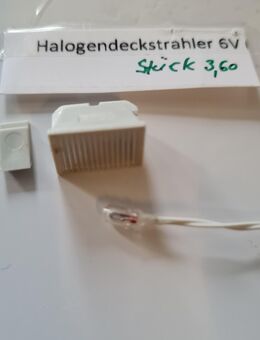 Ein Deckstrahler 14x10mm hellgrau mit 6V. Birnchen - Düsseldorf