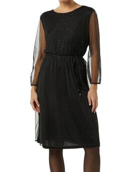 comma Meshkleid mit Glitzerdetails
