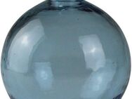 AM Design Dekovase Blau-glänzende Glasvase, wertet jedes Blumenarrangement auf