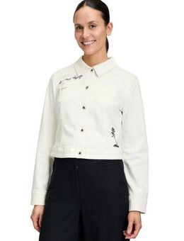 Betty Barclay Jackenblazer Betty Barclay Damen Jeansjacke langarm Stickerei