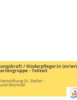 Päd. Ergänzungskraft / Kinderpfleger:in (m/w/d) für Kindergartengruppe - Teilzeit - Krailling