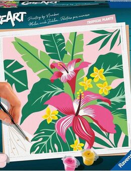 Ravensburger Malen nach Zahlen Tropical Plants, Made in Europe