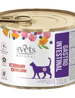 4Vets Natural Katze Gastro Intestinal - 6 x 185 g
