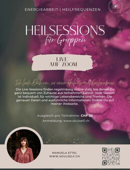 Heilsessions - Live über Zoom - Eschlikon TG