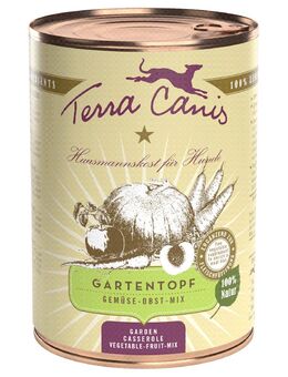 Terra Canis Gartentopf, Gemüse-Obst-Mix - 6 x 400 g