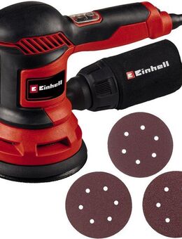 Einhell Exzenterschleifer TC-RS 425 E, 26000 U/min, (Set, 5 tlg), zum Abschleifen gerader und ungerader Flächen