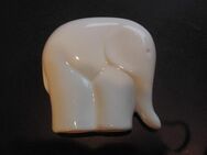 Keramik Elefant Deko Figur 13 cm weiß glänzend 3,- - Flensburg