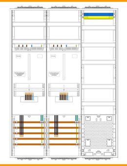 Zählerschrank 3.HZ 2 Zähler, Verteiler, APZ - Essen