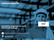 Reliability Engineer (m/w/d) Elektrowerkzeuge - Winnenden