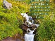 Christliches Poster A1 – Kleiner Wasserfall – Psalm 36,10- Perfekt für den Schaukasten u.a. - Wilhelmshaven Zentrum