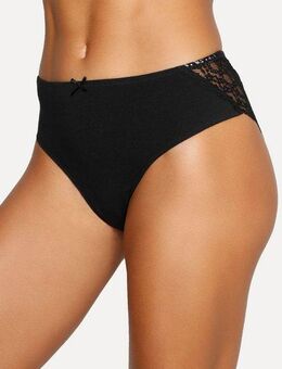 Vivance Jazz-Pants Slips (3er-Pack) aus elastischer Baumwolle mit floraler Spitze