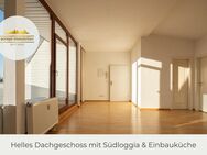 ** Helle bezugsfreie Dachgeschosswohnung mit Loggia | Parkett| offene Küche mit Einbauküche** - Leipzig