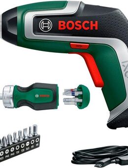 Bosch Home & Garden Akku-Schrauber »IXO 7« mit Stubby Ratschen-Schraubendreher in Softbag, 5,5 Nm, (Set, 3,6 V, 2 Ah Akku), Kabelloser Allrounder zum Schrauben