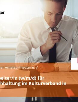 Sachbearbeiter/in (w/m/d) für Finanzbuchhaltung im Kulturverband in Teilzeit - Berlin