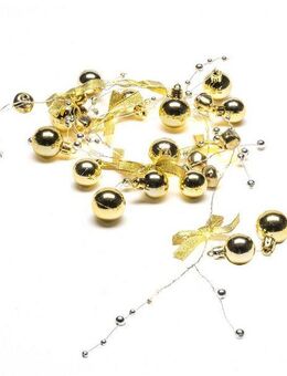 KONSTSMIDE LED-Lichterkette Weihnachtsdeko, messingfarben, 6h Timer, 20 warm weiße Dioden