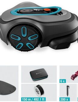 GARDENA Rasenmähroboter smart SILENO pro, bis 600 m² Rasenfläche, inkl. 150 m Begrenzungskabel