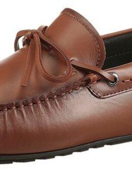 BOSS Noel_Mocc Mokassin Slipper, Loafer, Flat, Schlupfschuh mit aufgesetzter Schnürung