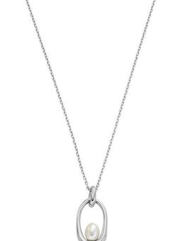 SKAGEN Kette mit Anhänger Schmuck Geschenk Edelstahl KARIANA ESSENTIAL WAVES, mit Perle (synth)