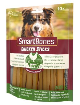 2 + 1 gratis! 3 x SmartBones Kausnacks - Chicken Sticks Kaustangen Huhn (3 x 10 Stück)