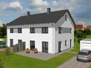 Schlüsselfertige Doppelhaushälfte mit KfW 55 inkl. Garten & Garage in Elstertrebnitz zu verkaufen - Elstertrebnitz