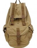 Canvas-Rucksack mit viel Stauraum Staura Shoosh Canvas Backpack Rucksack, 100% Canvas soft, Farbe khaki, in 8600