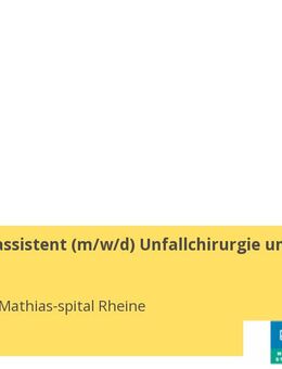 Pflegefachassistent (m/w/d) Unfallchirurgie und Urologie - Rheine