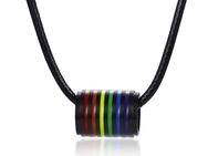Regenbogen Anhänger Halskette Modeschmuck Farbig Faß Schwarz 15,90 €* - Villingen-Schwenningen