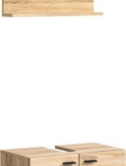 welltime Badmöbel-Set Tampa, best. aus Waschbeckenunterschrank und Spiegel, Breite 57cm, (Set, 2-St), 2-teilig, Bad-Möbel, Bad-Spiegel, Badschrank