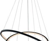 TRIO Leuchten LED Pendelleuchte Aaron, CCT - über Fernbedienung, Dimmfunktion, Farbwechsel, Leuchtdauer einstellbar, Memoryfunktion, Smart Home, Timerfunktion, mehrere Helligkeitsstufen, LED fest integriert, Farbwechsler, WiZ Smarthome RGB Hängeleuchte...