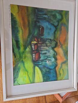 Aquarell Gemälde Signiert Rudolf Schieder Original - Vohenstrauß